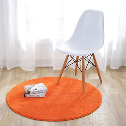 Alfombra Redonda De Yute Beige - 60 Cm Diámetro, Moderna, Para Salón Y Dormitorio, Hecha A Mano